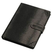 Cuaderno de cuero PU de diseño personalizado con tapa dura